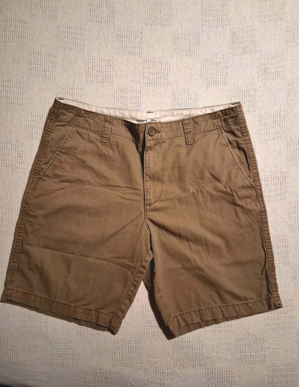 Old Navy Lived-In Straight Shorts Size 34 Brown Chino